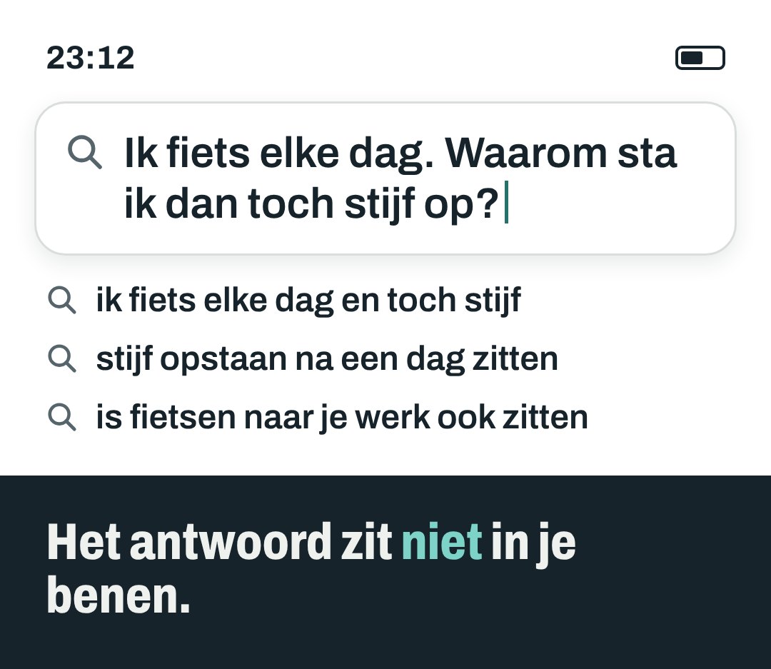 Het zit in wat je fietsrit nooit doet.